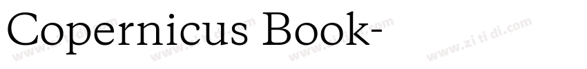 Copernicus Book字体转换